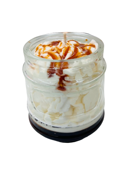 salted caramel, whipped cream dessert candle, holiday gift ideas